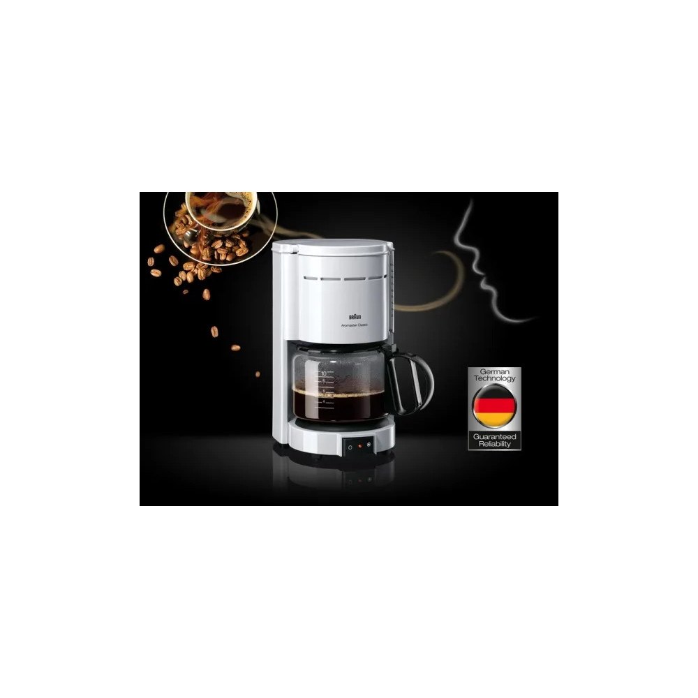 Braun Braun KF 47, Droppande kaffebryggare, Malat kaffe, 1000 W, S...