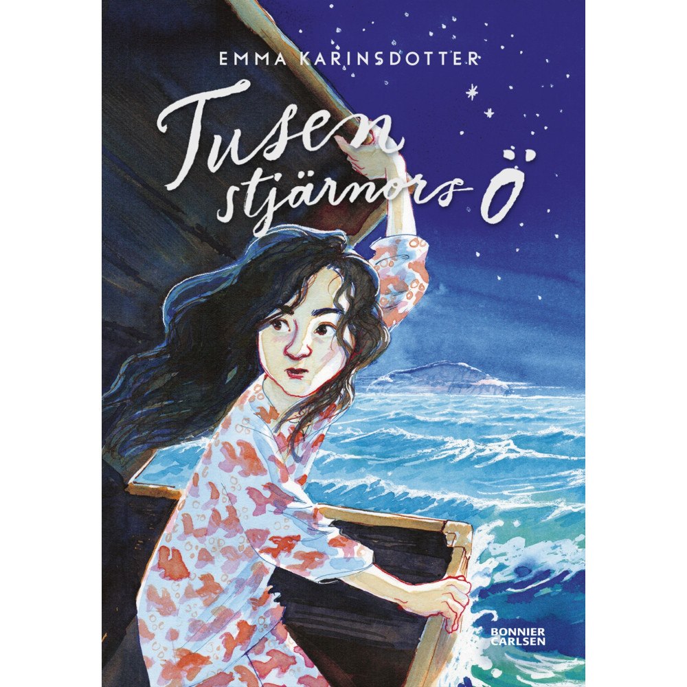 Emma Karinsdotter Tusen stjärnors ö (bok, kartonnage)