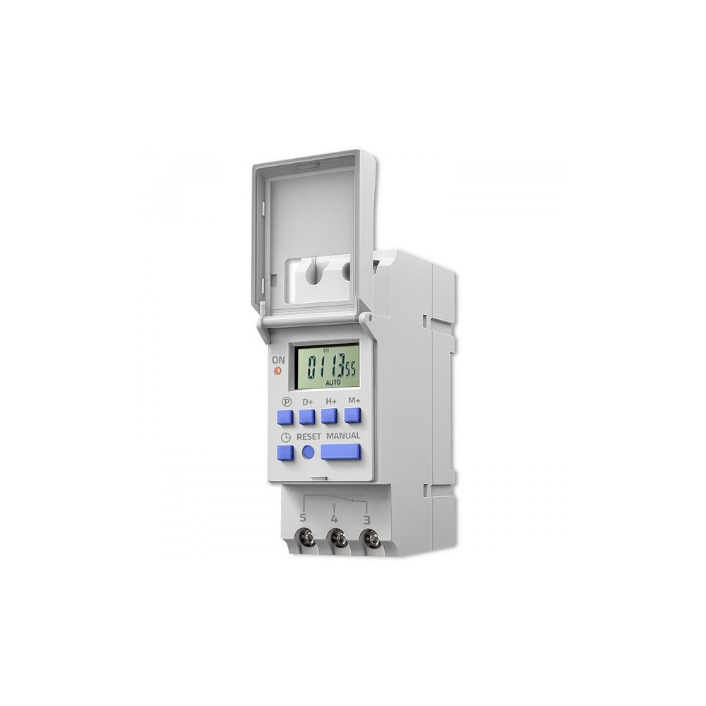 Qoltec qoltec Elektronisk TIMER för DIN-skena med integrerat batter...