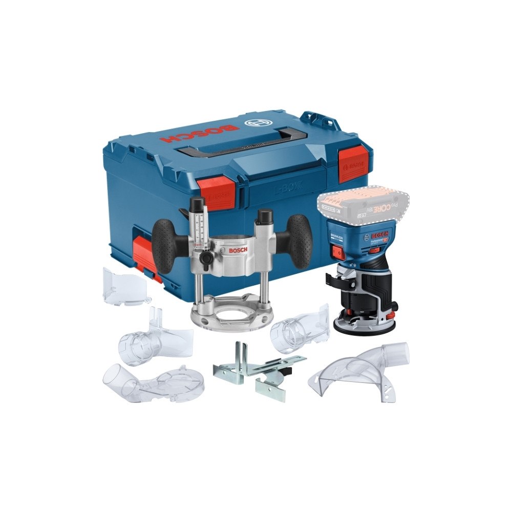 Bosch Bosch GKF 18V-8, Sort, Blå, 30000 rpm, 6, 6.35 (1/4"), 8 (5/...