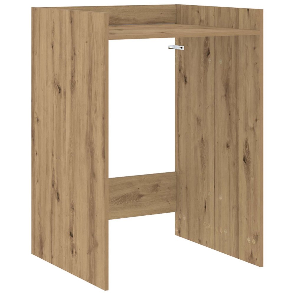 vidaXL Tvättmaskinskabinet med lagring Artisan Ek 67,5 x 62 x 97 cm