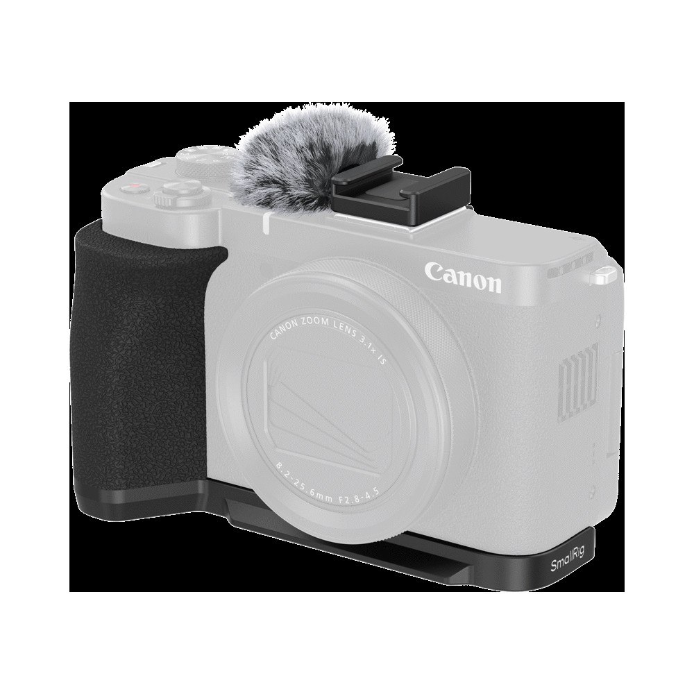 SMALLRIG SmallRig 5808 L-Shaped Mount Plate with Handle for Canon PowerShot V1 (Black)