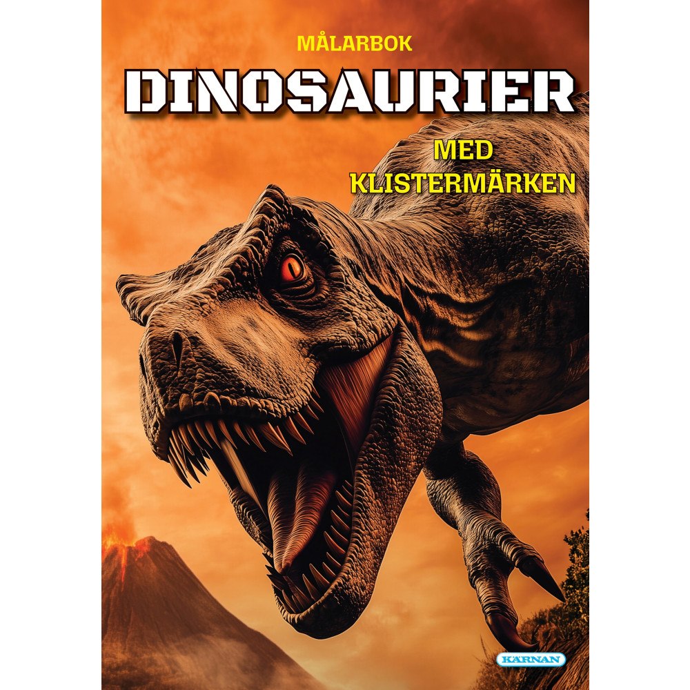 Egmont Story House Målarbok Dinosaurier med klistermärken (häftad)