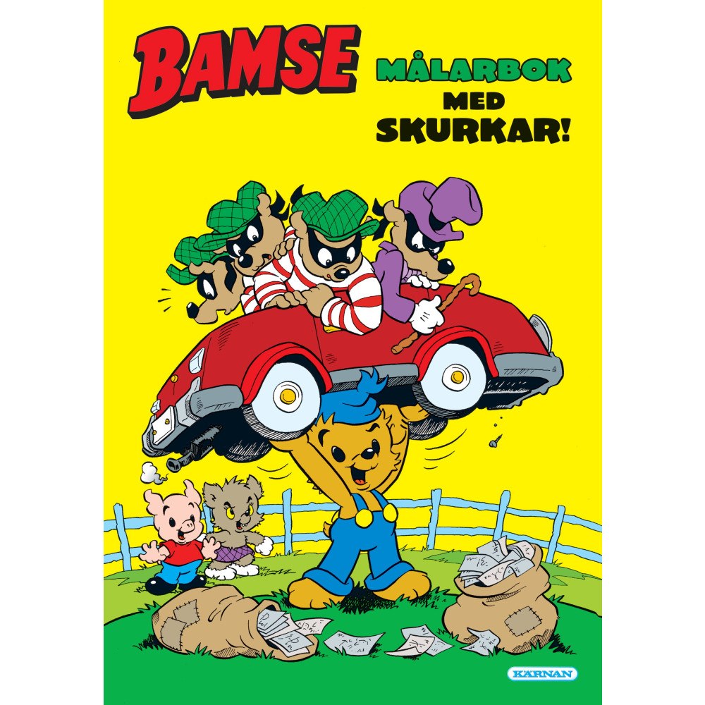 Egmont Story House Bamse Målarbok med skurkar (häftad)