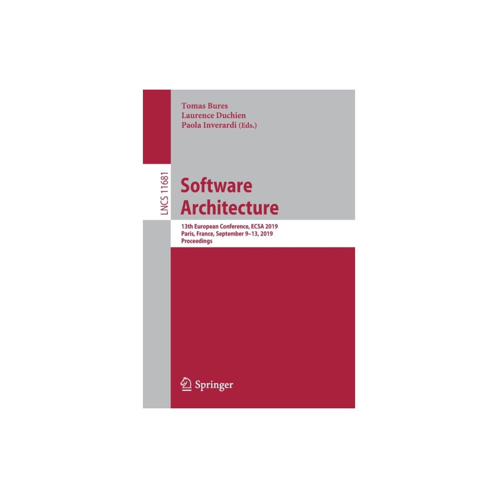 Springer Nature Switzerland AG Software Architecture (häftad, eng)