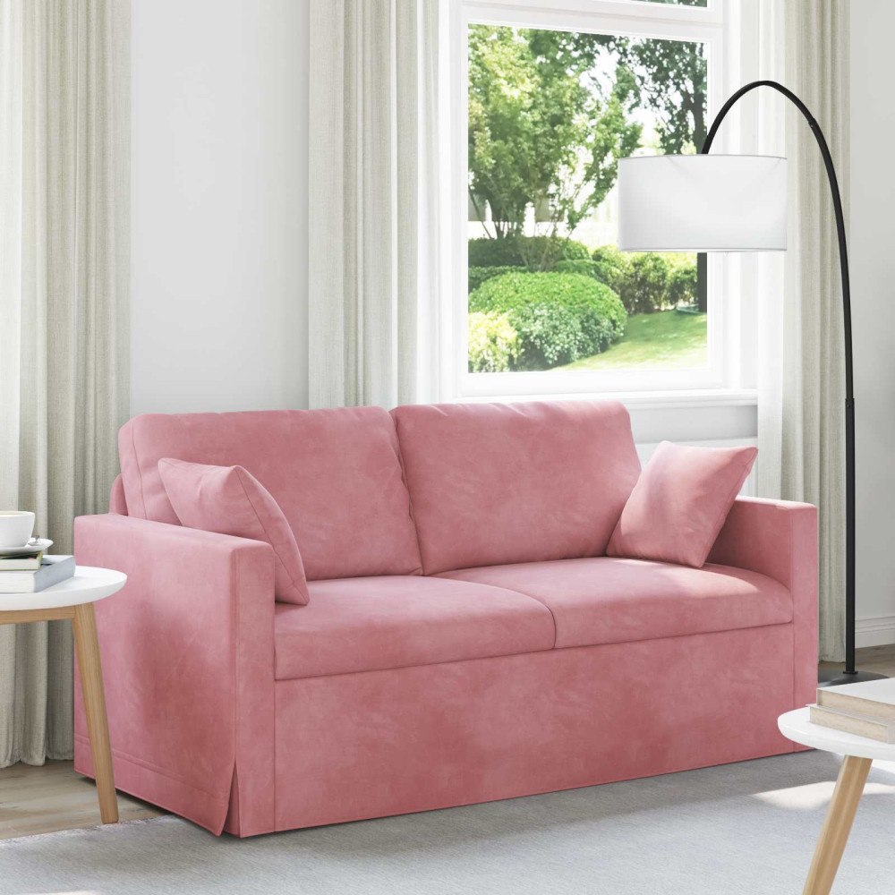 vidaXL Soffa Rosa 158 x 78 x 80 cm Sammet