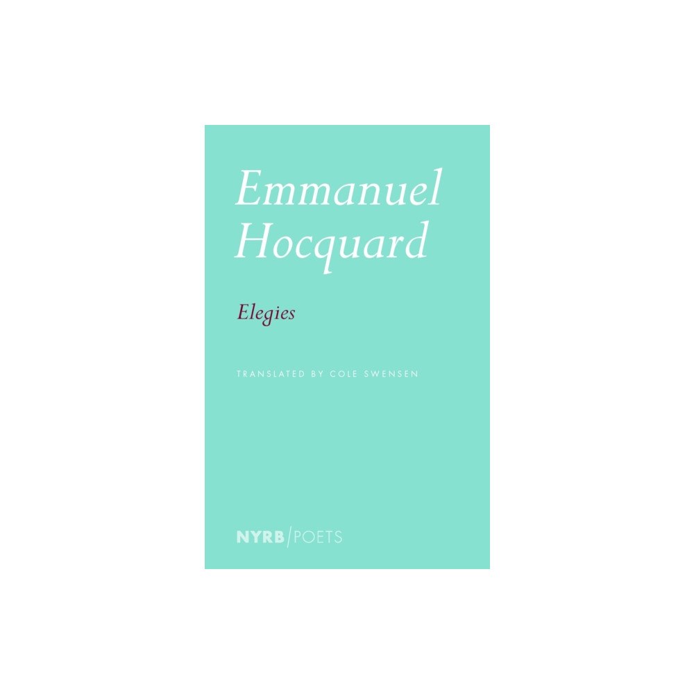 New York Review Books Elegies (häftad, eng)