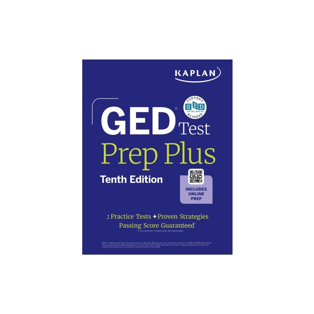 Kaplan AEC Education GED Test Prep Plus, Tenth Edition (2026): Includes a Diagnostic Pretest, 2 Full Length Practice Tests, 1000+ Practice Qu...