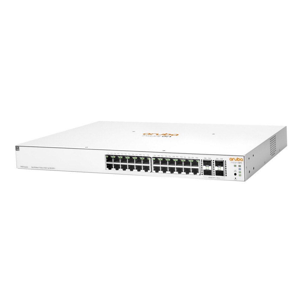 Hewlett Packard Enterprise HPE Networking Instant On 1930 24G Class4 PoE 4SFP/SFP+ 195W...
