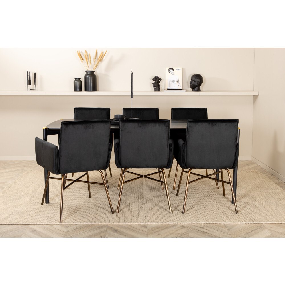 Venture Home Pelle Rektangulär Matgrupp