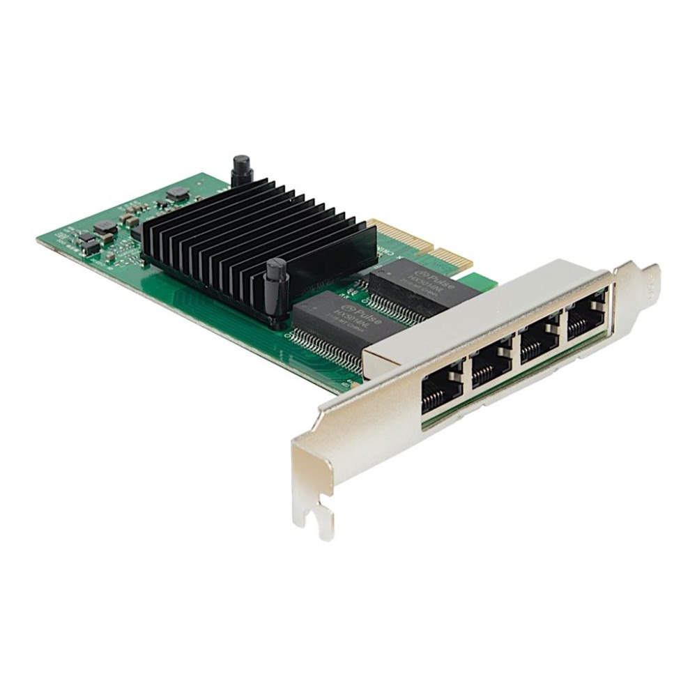 Inter-Tech Elektronik Handels Argus ST-7238 - nätverksadapter - PCIe 2.0 x4 - 1000Base-T x 4