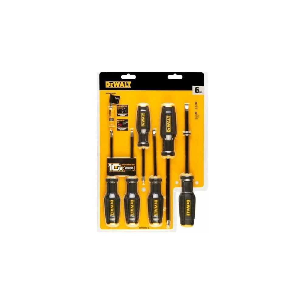 DeWalt Dewalt  6szt. wkrętaków FULLFIT z magnetyzerem [DWHT62056-0]