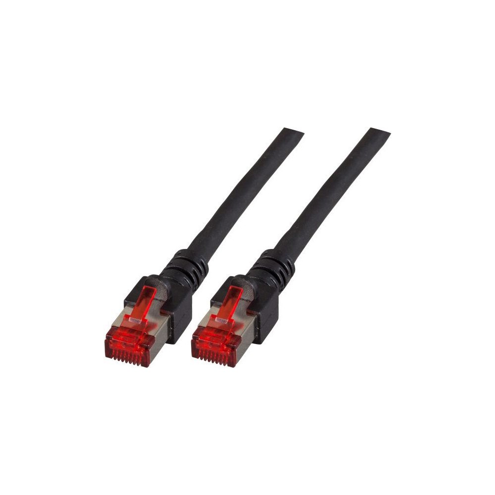 Diverse Patchkabel RJ45, CAT6 250Mhz, 15m schwarz, S-STP(S/FTP), LSO...