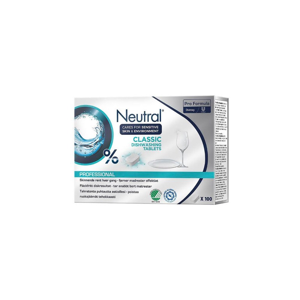 Neutral Maskindisk NEUTRAL Classic tabs 100/fp