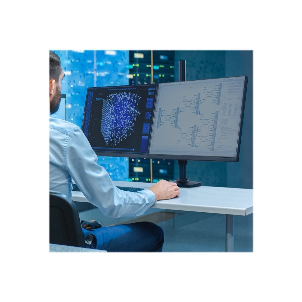 ERGOTRON Ergotron LX monteringssats - för 2 LCD-bildskärmar - mattsvart