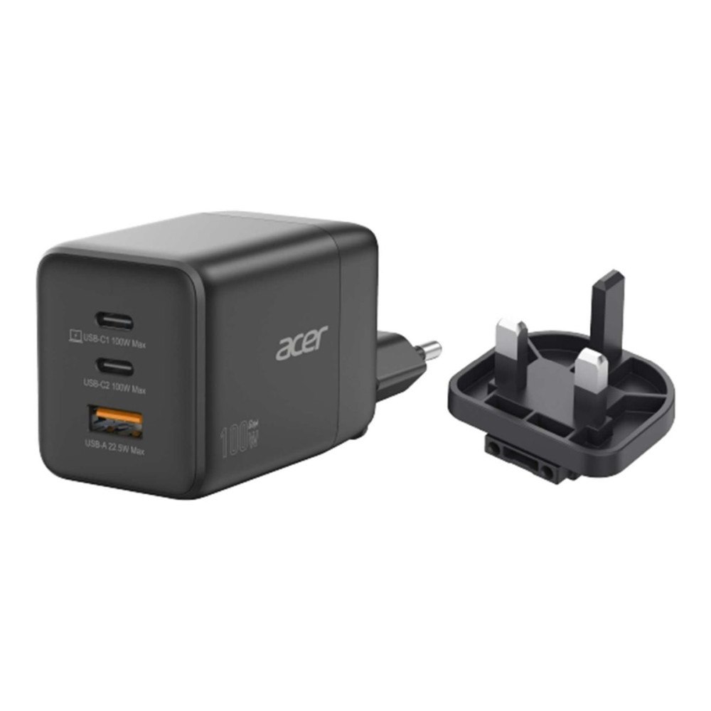 Acer Acer strömadapter - PPS- och GaN-teknik - USB, 2 x USB-C - 100 Watt