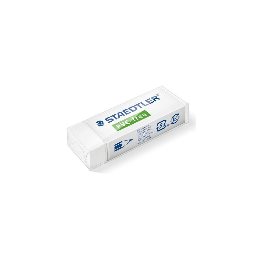 STAEDTLER Radergummi Pvc-Fri 65x23x13mm vit 20/fp