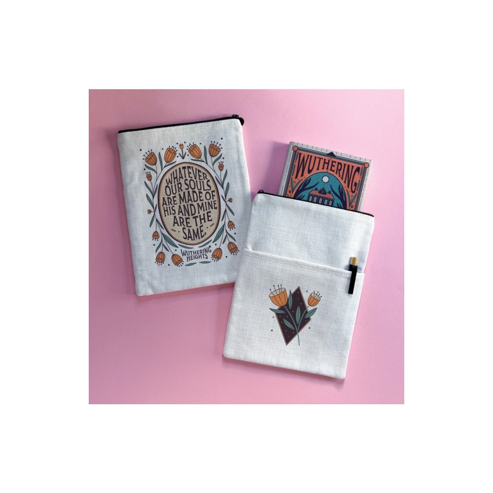 BOOKISHLY Wuthering Heights Quote Book Sleeve