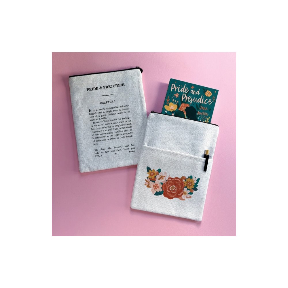 BOOKISHLY Pride and Prejudice Chapter One Book Sleeve