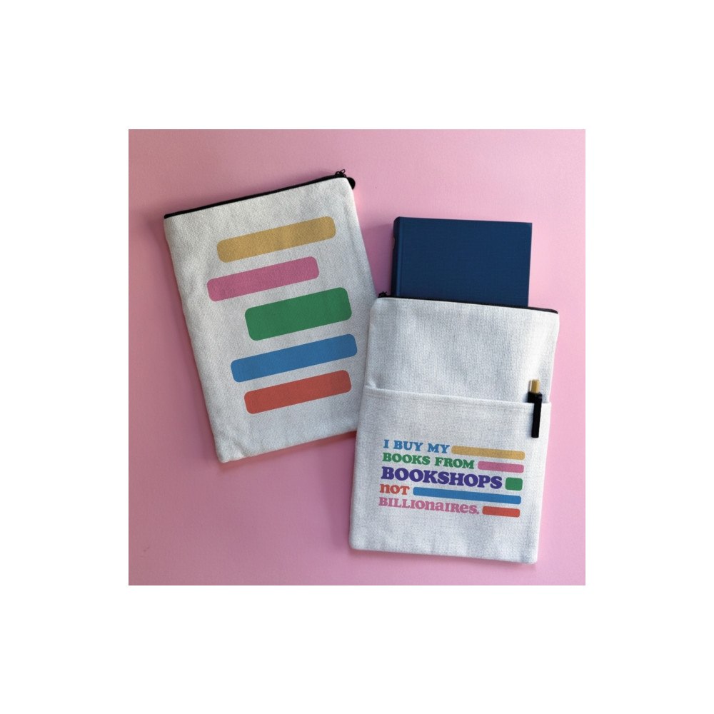 BOOKISHLY Bookshops Not Billionaires Book Sleeve