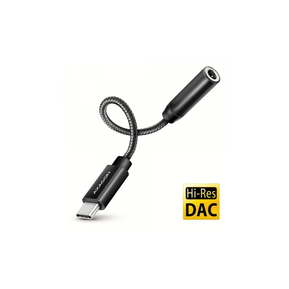 AXAGON AXAGON ADA-HC USB-C till 3,5 mm (F)-kontakt, högupplöst DAC,...
