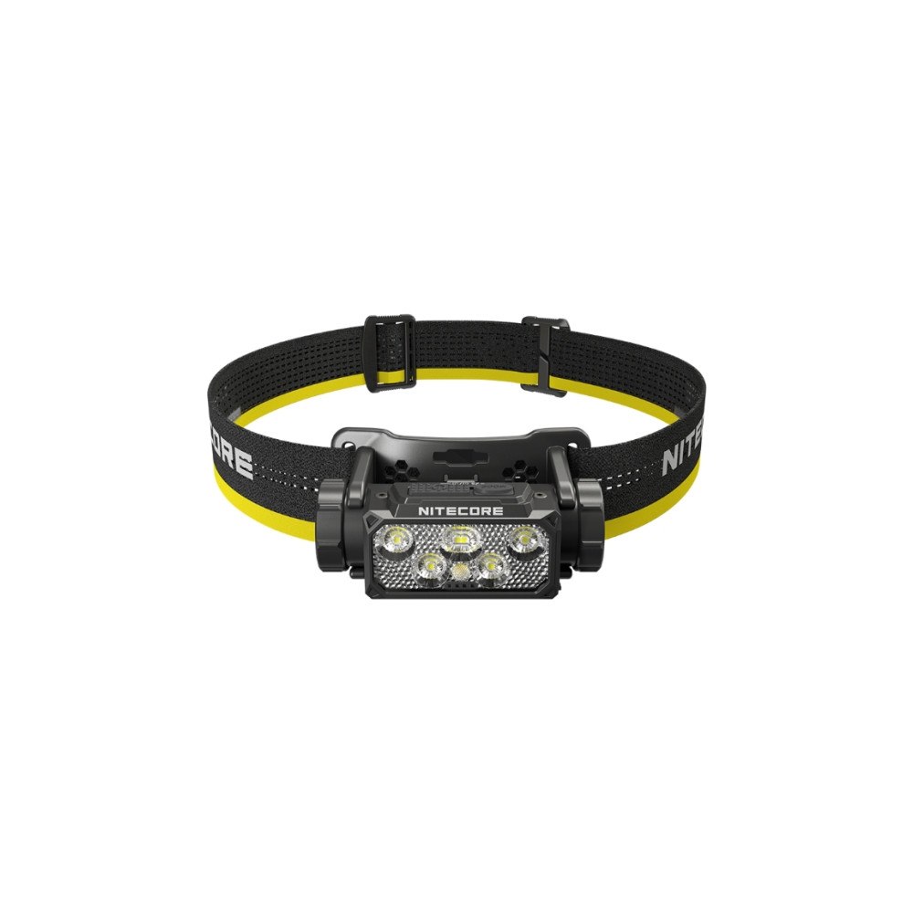 NITECORE Nitecore HC60 UHE, Pannbandsficklampa, Svart, Gul, Gjuten al...