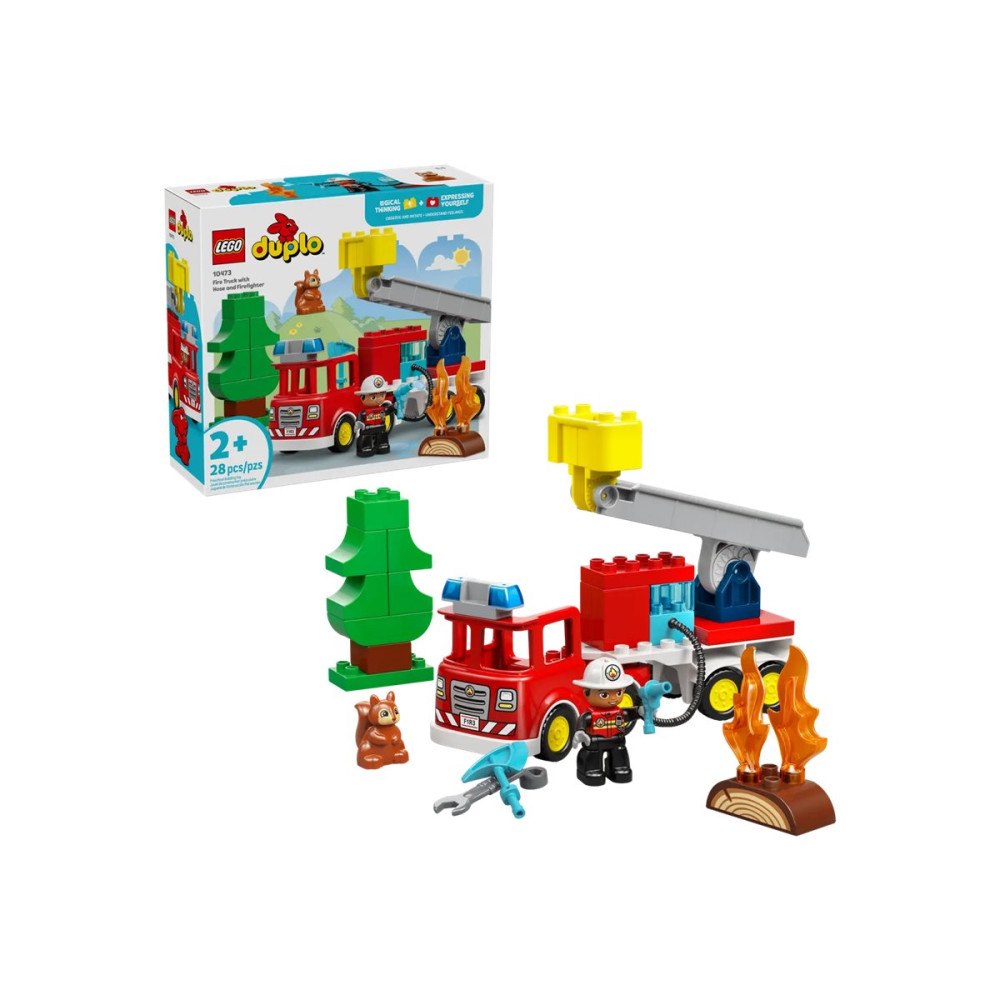 LEGO LEGO DUPLO 10473 - Fire Truck with Hose and Firefighter - byggsats