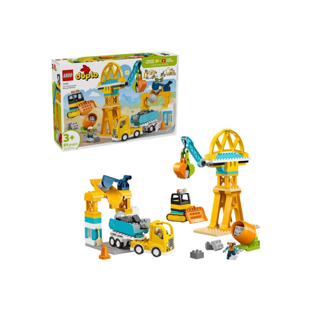 LEGO LEGO DUPLO 10476 - 3 in 1 Construction Site and Vehicles - byggsats