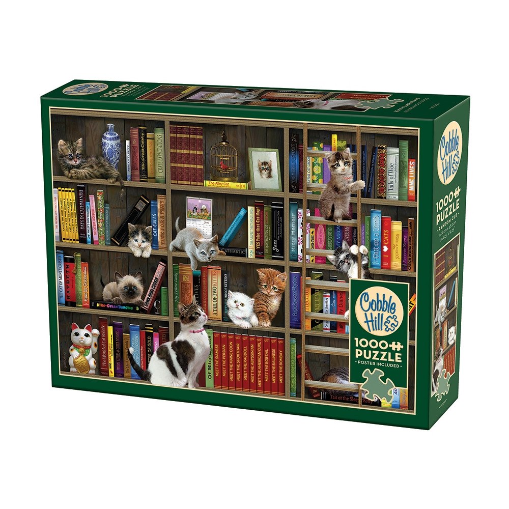 Cobble Hill Kitty Librarians, Pussel, 1000 bitar, Cobble Hill