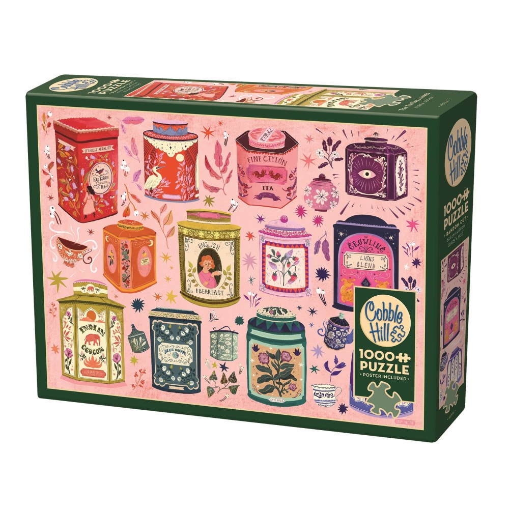 Cobble Hill Tea Tin Treasures, Pussel, 1000 bitar, Cobble Hill