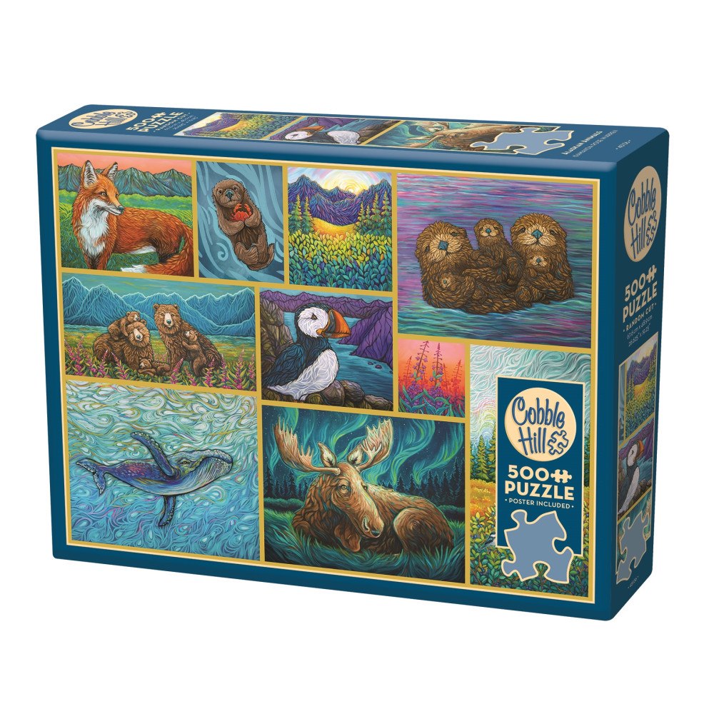 Cobble Hill Alaskan Animals, Pussel, 500 bitar, Cobble Hill