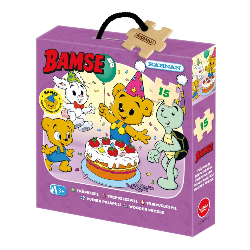 Egmont Kärnan Askpussel 15 bitar Bamse Jubileum