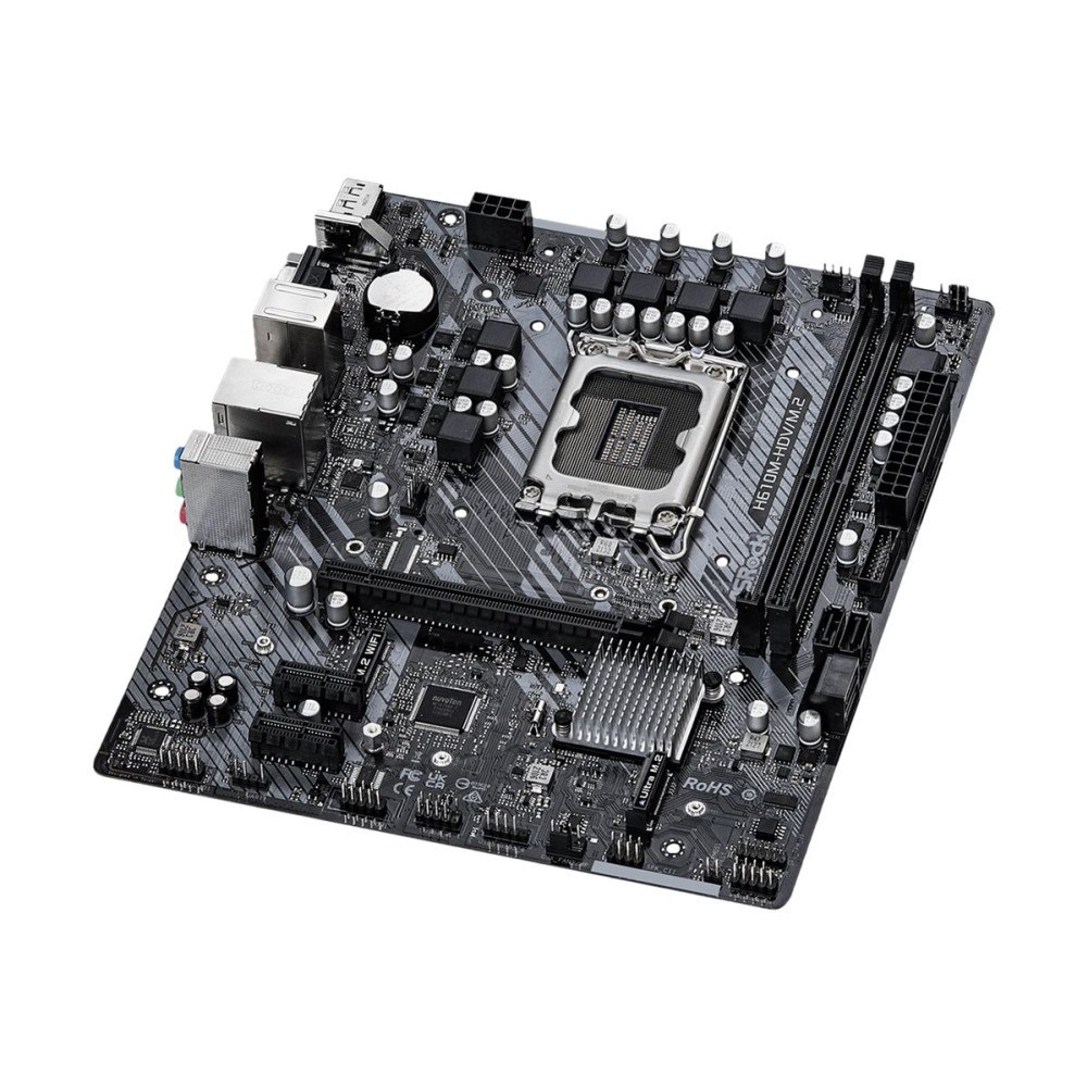 ASRock ASRock H610M-HDV/M.2 - moderkort - micro ATX - LGA1700-uttag - H610