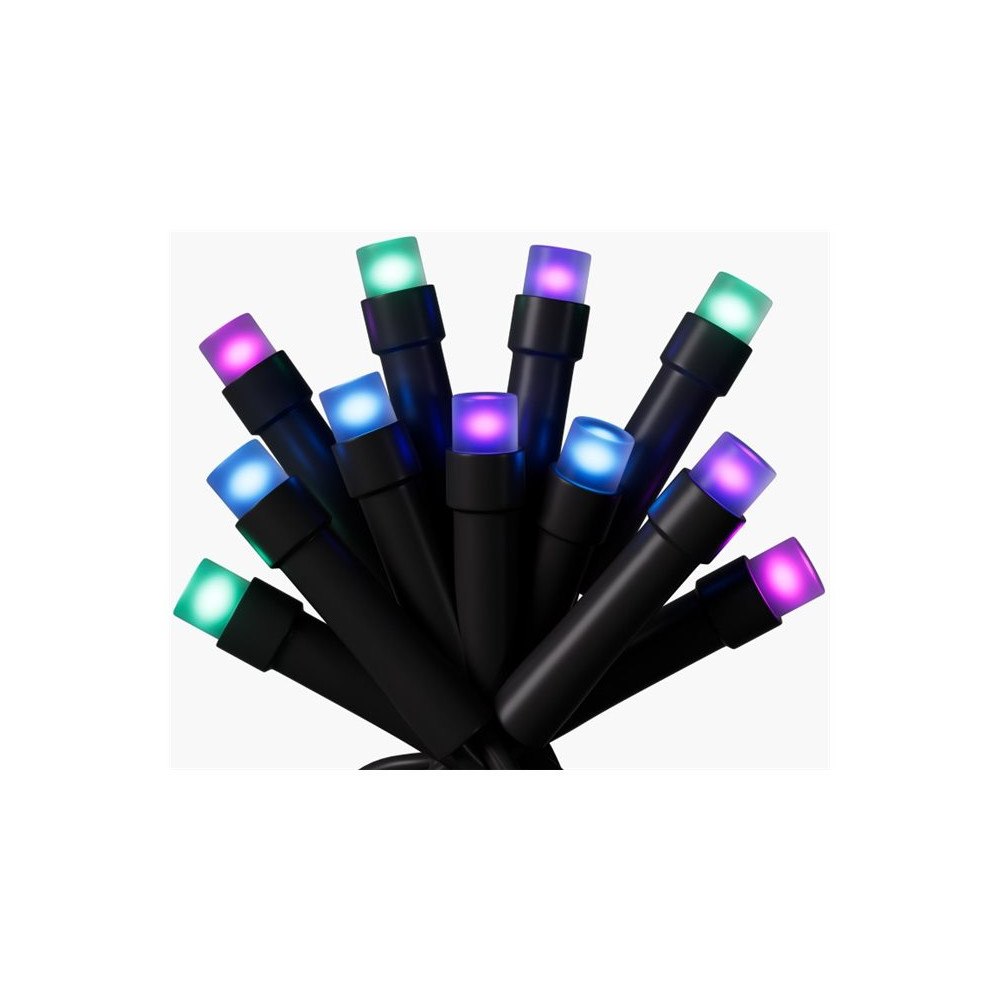 Nanoleaf Nanoleaf Smart Holiday - stränglampor - LED - 18 W - 16 miljoner färger/justerbar vit - 2700-6500 K - svart