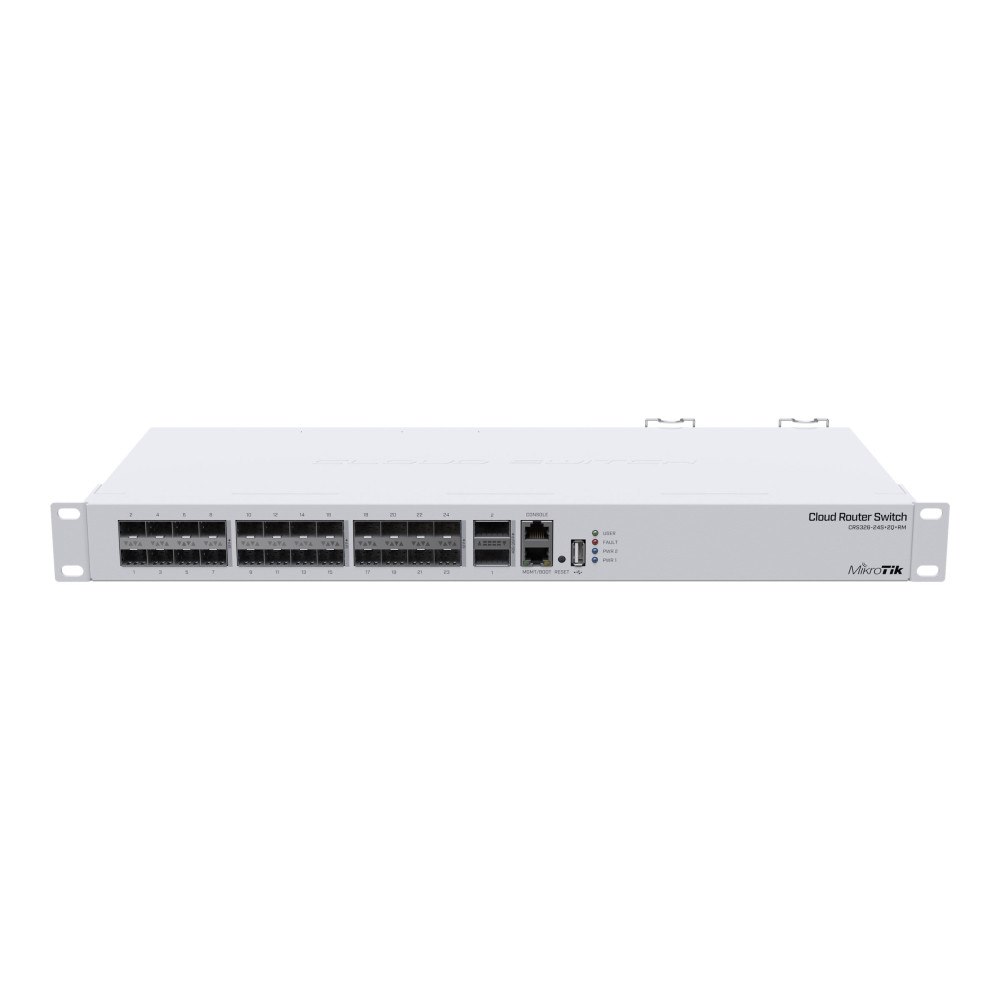 MikroTik MikroTik Cloud Router Switch CRS326-24S+2Q+RM - switch - 26 portar - Administrerad - rackmonterbar