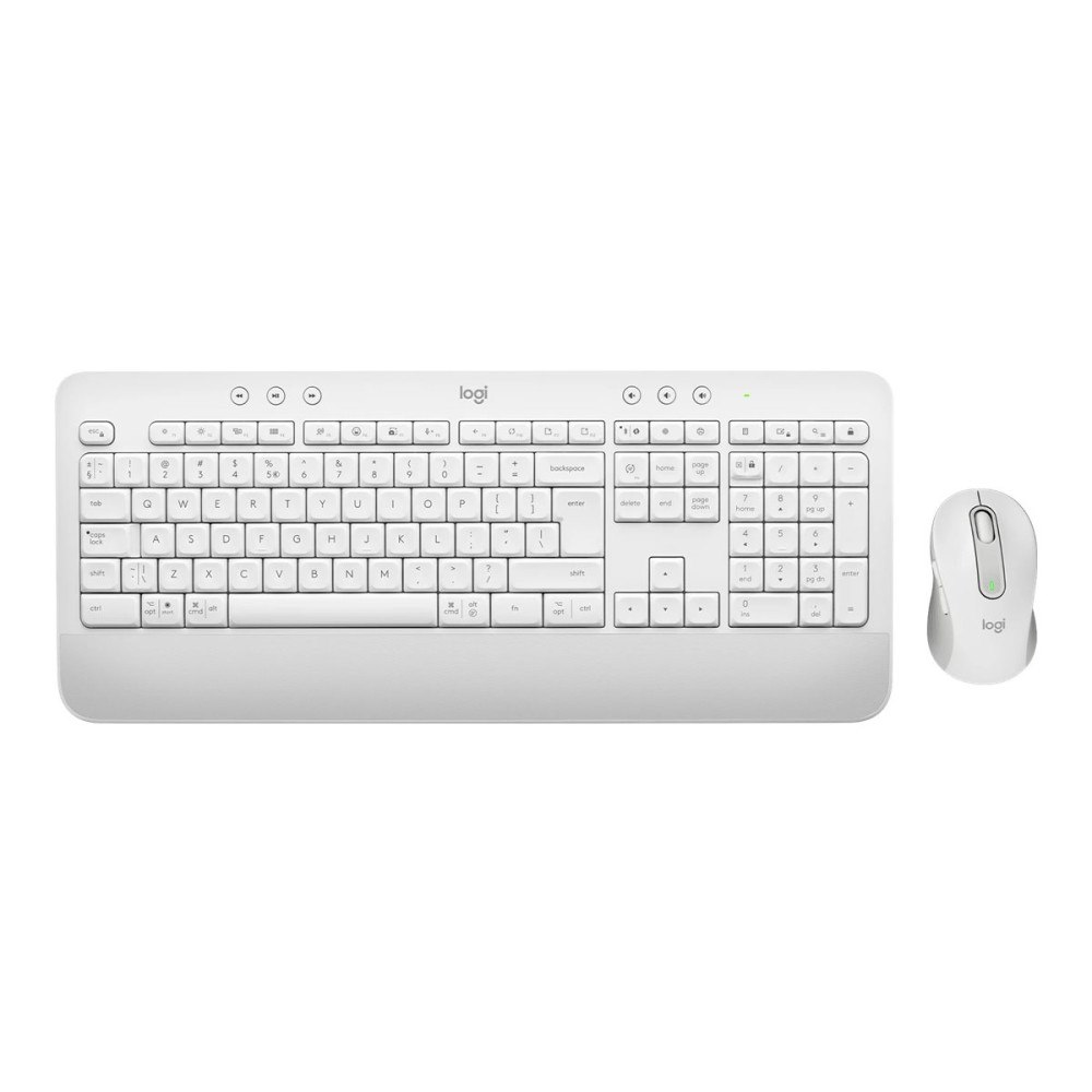 Logitech Logitech Signature MK650 Combo for Business - sats med tangentbord och mus - QWERTY - USA, internationellt - offwhite In...