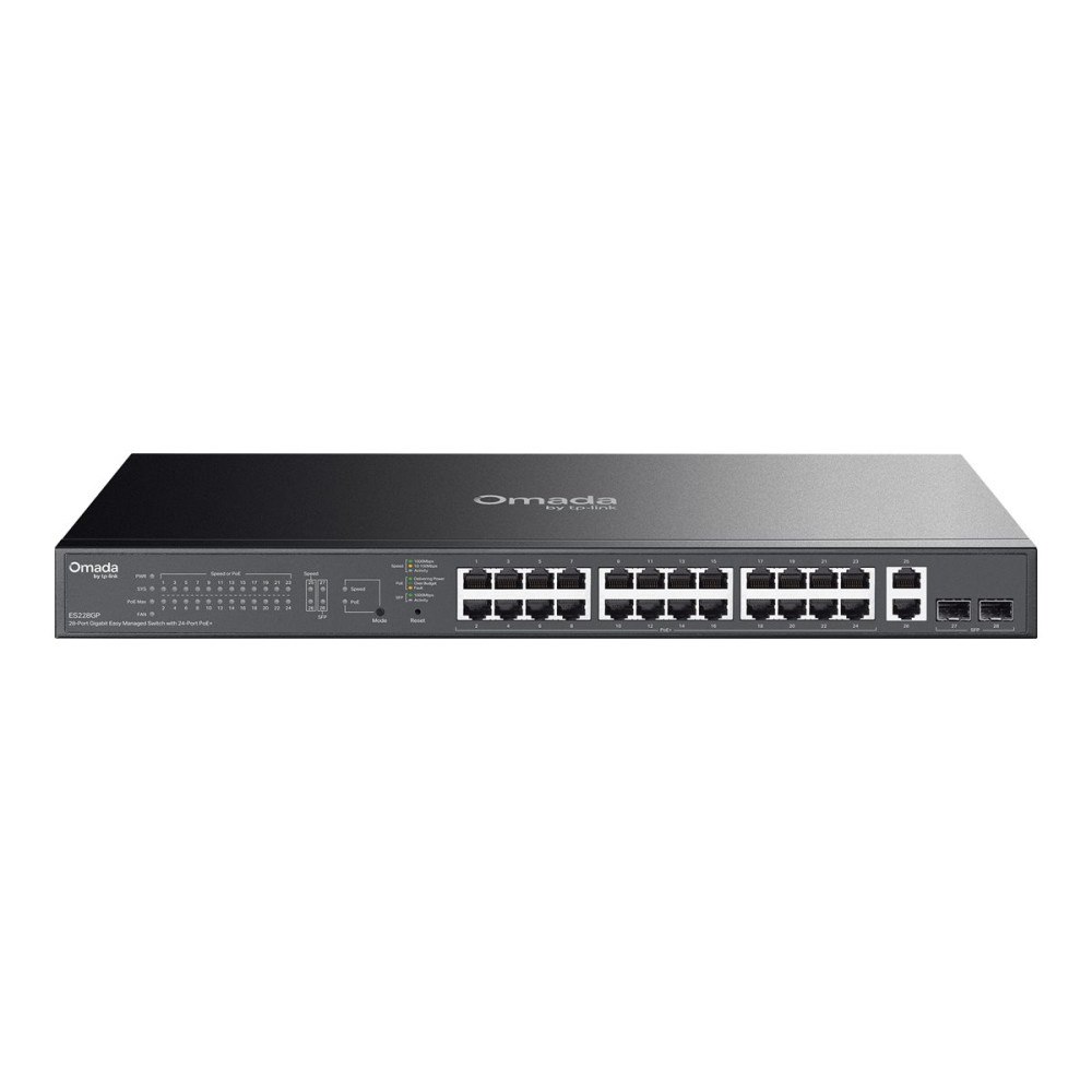 TP-LINK TP-Link Omada ES228GP V1 - switch - 28 portar - Administrerad - rackmonterbar