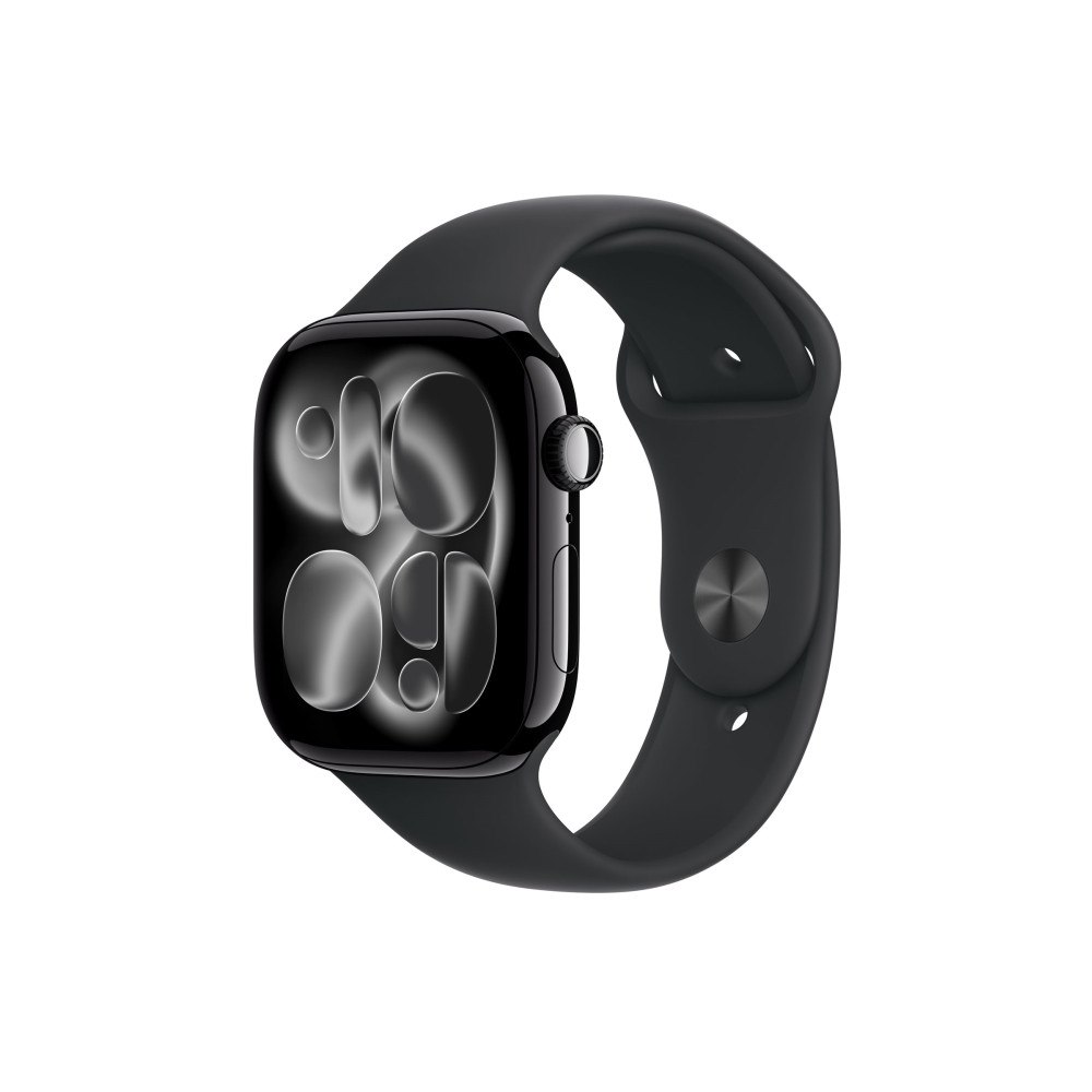 Apple Apple Watch Series 11 (GPS + Cellular) - jet black aluminium - smart klocka med sportband - svart - 64 GB