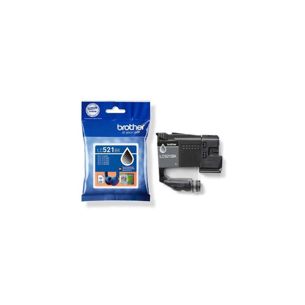 Brother Bläckpatron BROTHER LC521BK svart