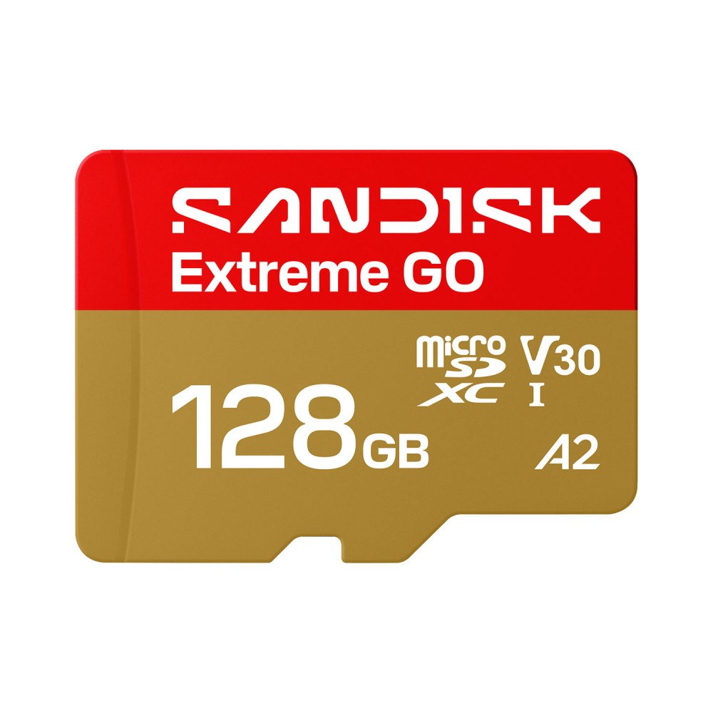 SANDISK MicroSD Extreme GO 128GB 128GB 240/120MB/s C10 UHS U3 V30 A1