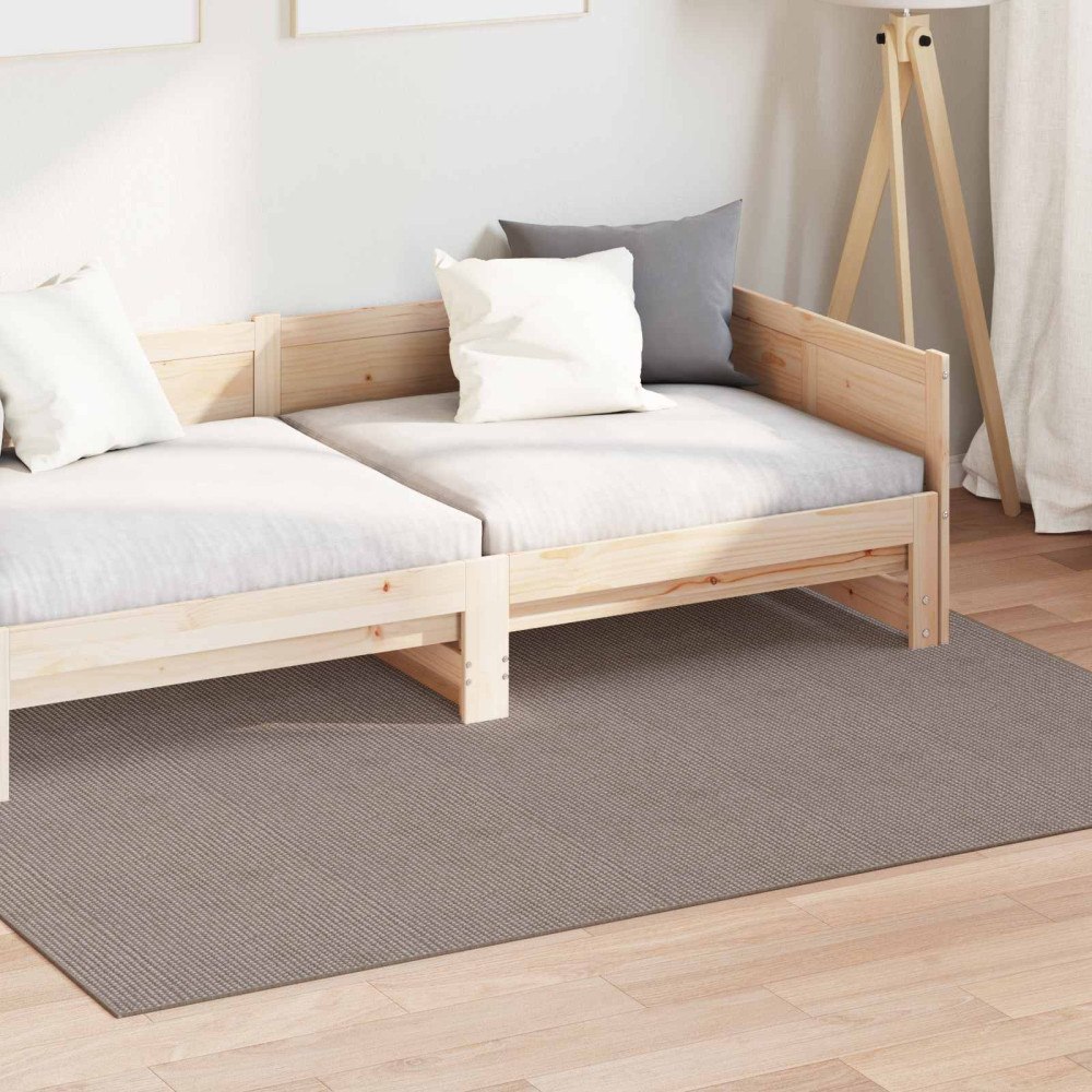 vidaXL Områdesmattor Rektangulär LUGO Taupe 230 x 160 cm Polyester