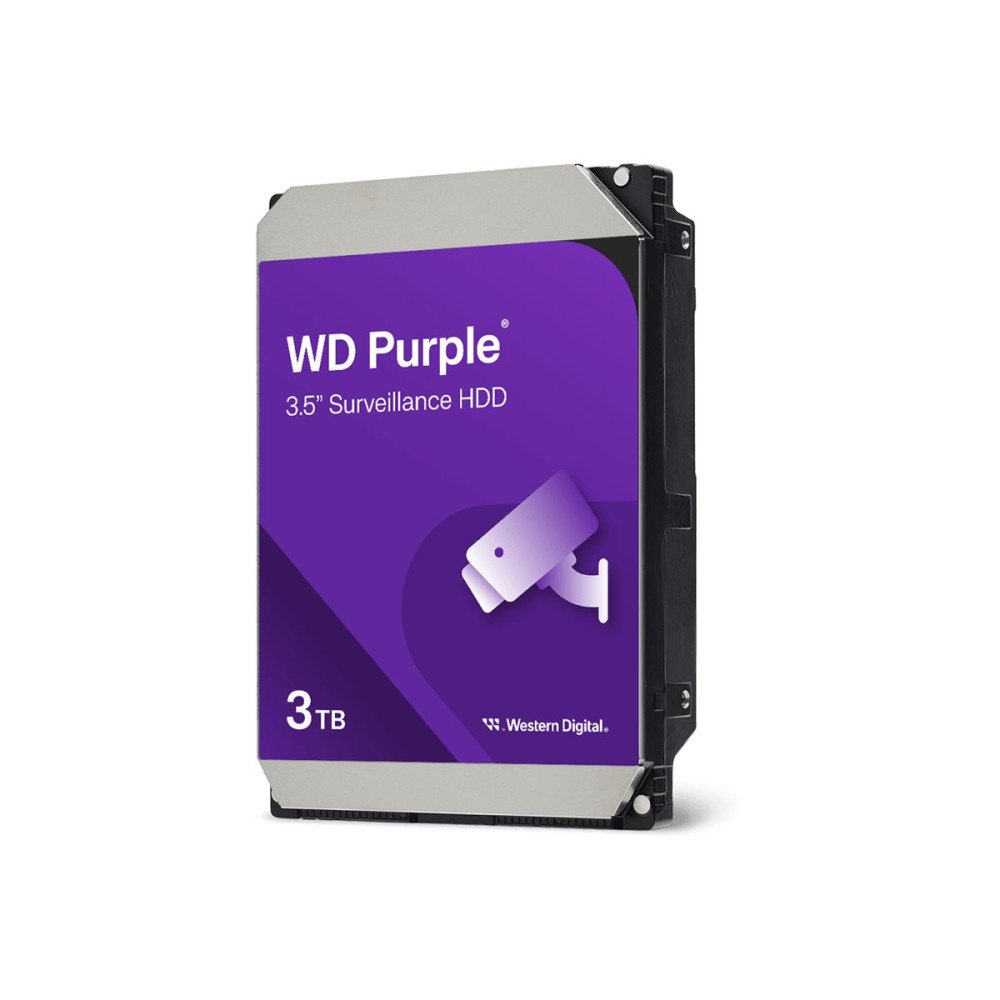 Western Digital WD Purple - hårddisk - Övervakning - 3 TB - SATA 6Gb/s