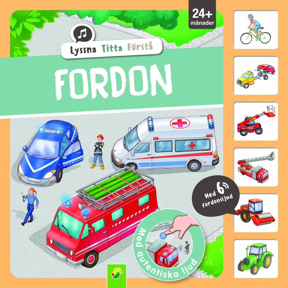 Stevali Fordon : Lyssna, titta, förstå (bok, board book)