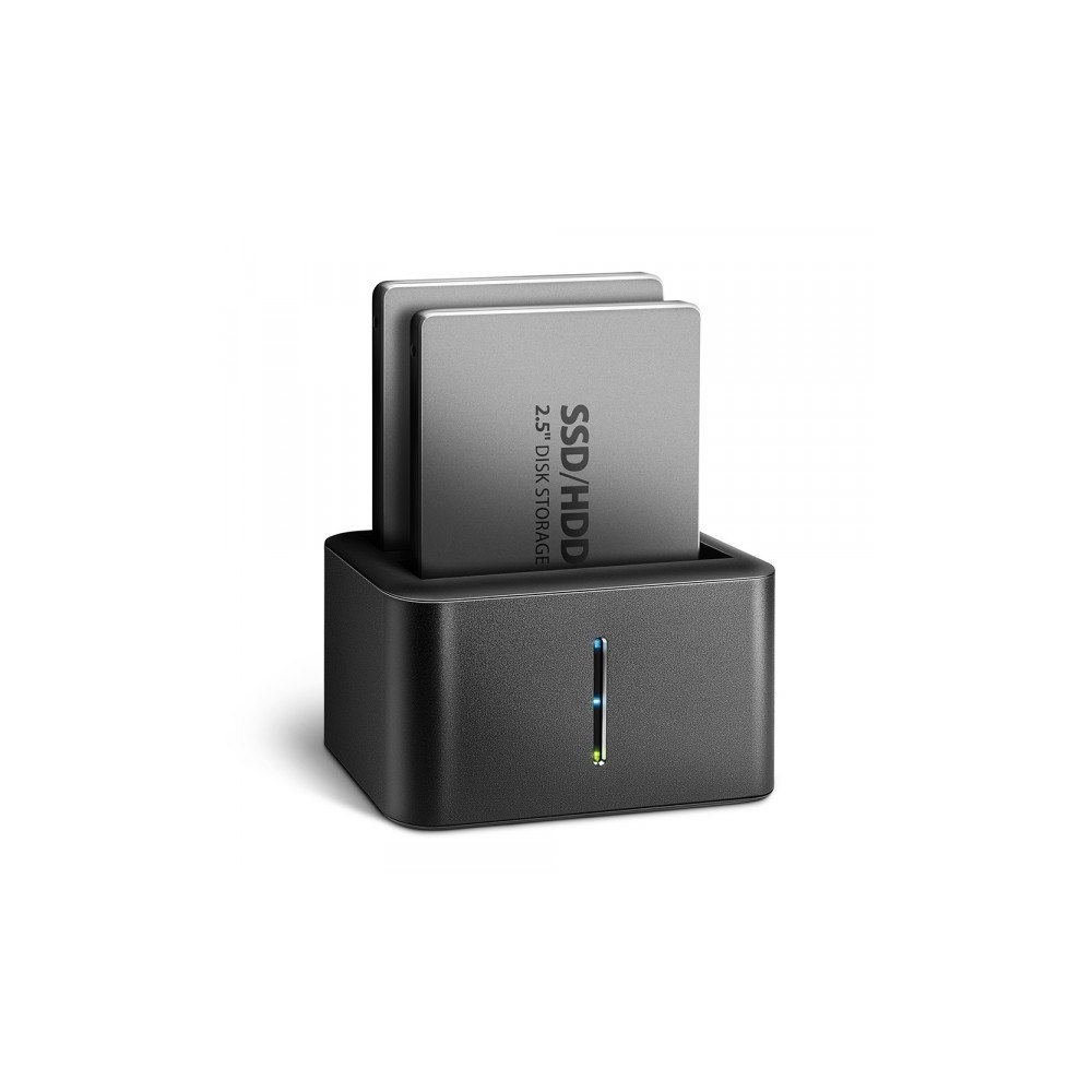 AXAGON Axagon ADSA-D25 Dockningsstation för lagringsenhet USB 3.2 G...