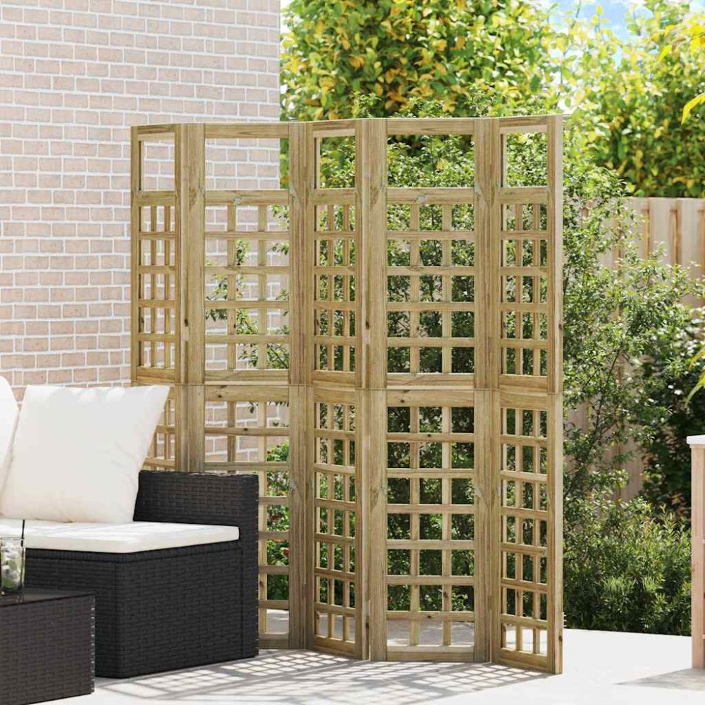 vidaXL Avskärmningsskärm Honung brun 200 x 180 cm Massiv furu