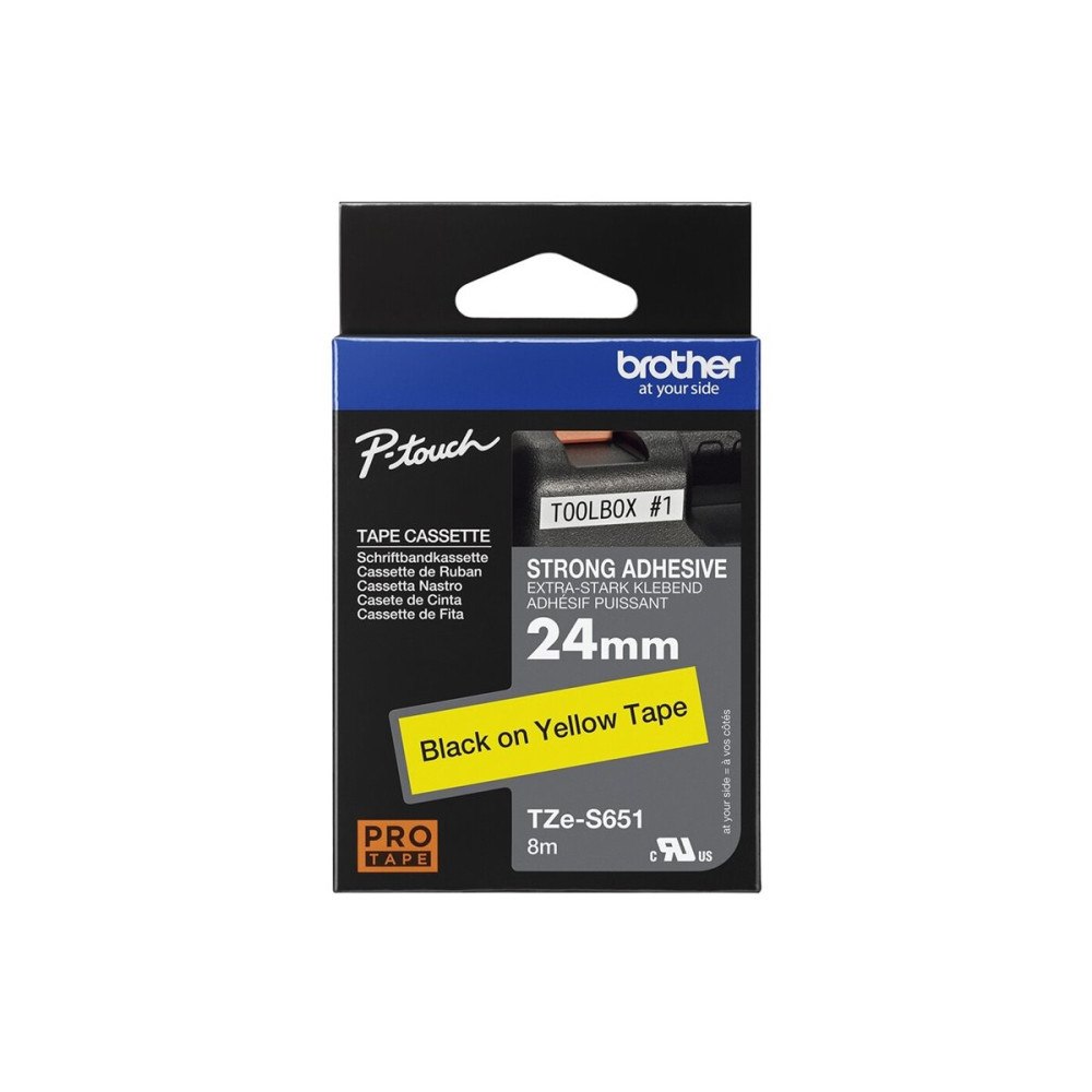 Brother Brother TZe-S651 - bandlaminat - 1 kassett(er) - Rulle ( 2,4 cm x 8 m)