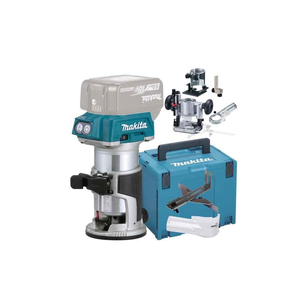 Makita Makita DRT50ZJX5 Sladdlös fräs 6- 8mm, 10.000