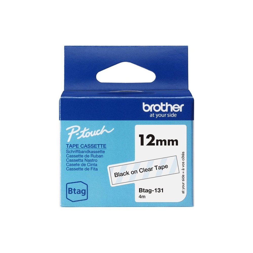 Brother Brother BTAG-131 - etiketttejp - 1 kassett(er) - Rulle (1,2 cm x 4 m)