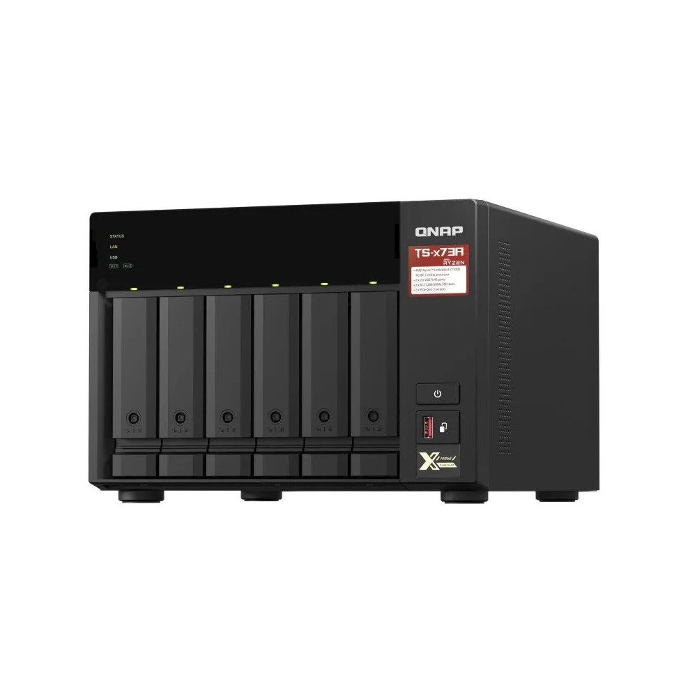 Qnap Systems QNAP TS-673A, NAS, Tower, Ryzen Embedded, V1500B, 8 GB, DDR4