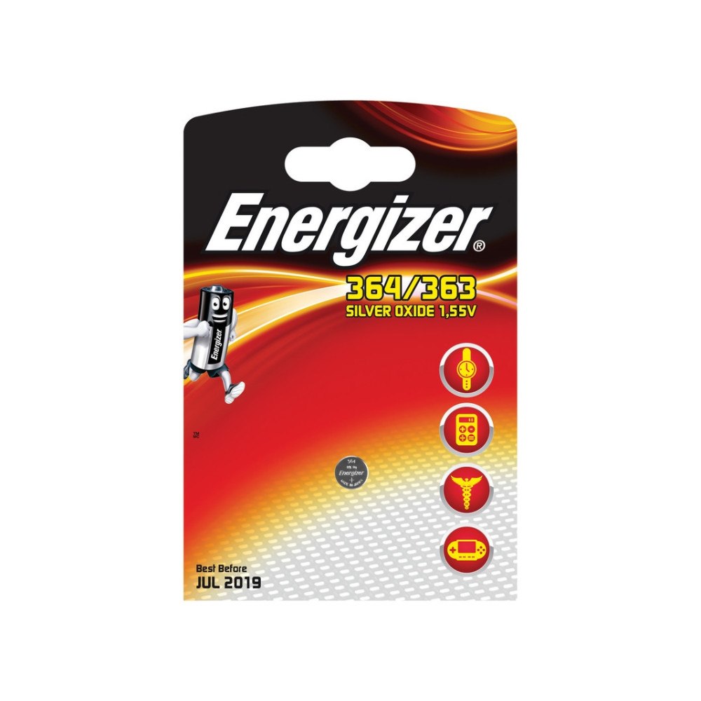 ENERGIZER Energizer 364/363, Engångsbatteri, Silver-oxid (S), 1,55 V,...